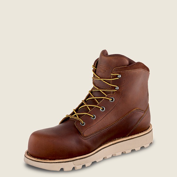 Red Wing Safety Boots Traction Tred Lite - 6-Inch Waterproof Toe - Brune - Herre 8946-XURGB